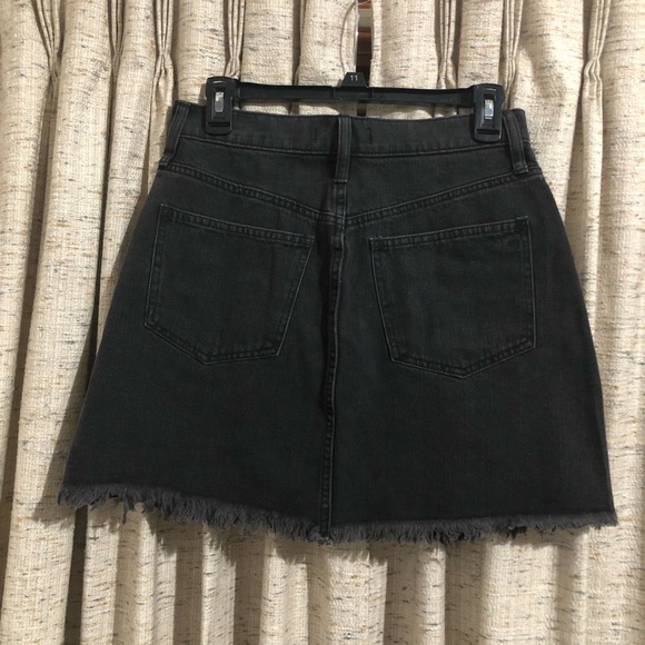 Madewell Rigid Denim A-Line Mini Skirt: Cutout Edition - Picture 8 of 9